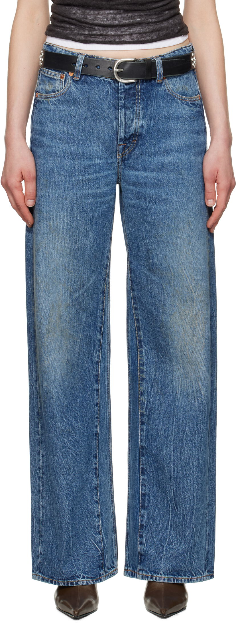 Kavbojke OUR LEGACY Our Legacy Treble Cut Jeans Modra | W2255TCD