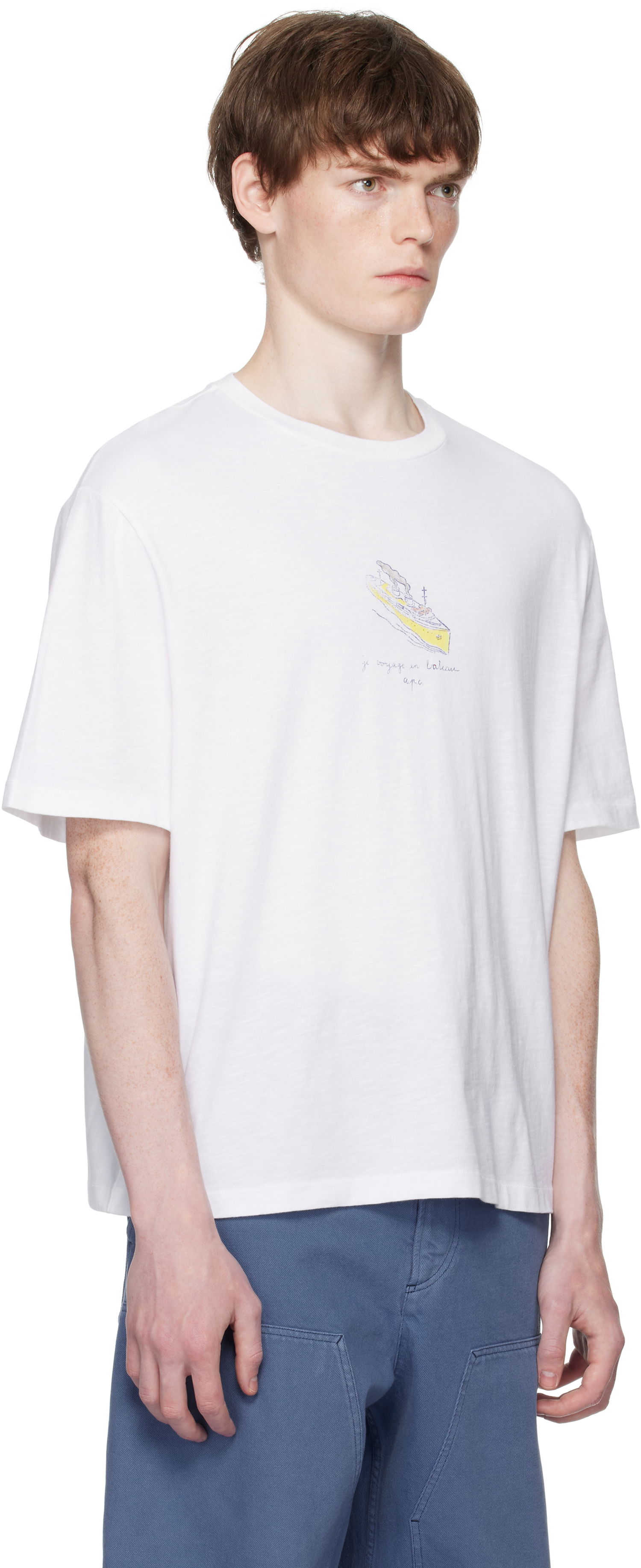Majica A.P.C. A.P.C. Jack Graphic T-Shirt Bela | COHJC-H26517, 1