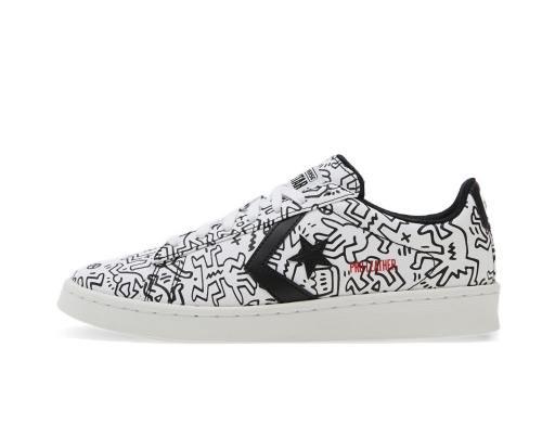 Skateboarding Converse Keith Haring x Pro Leather OX Bela | 171857C