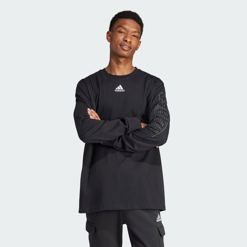 Majica adidas Performance Sportswear Brand Love Long Sleeve T-Shirt Črna | II3447