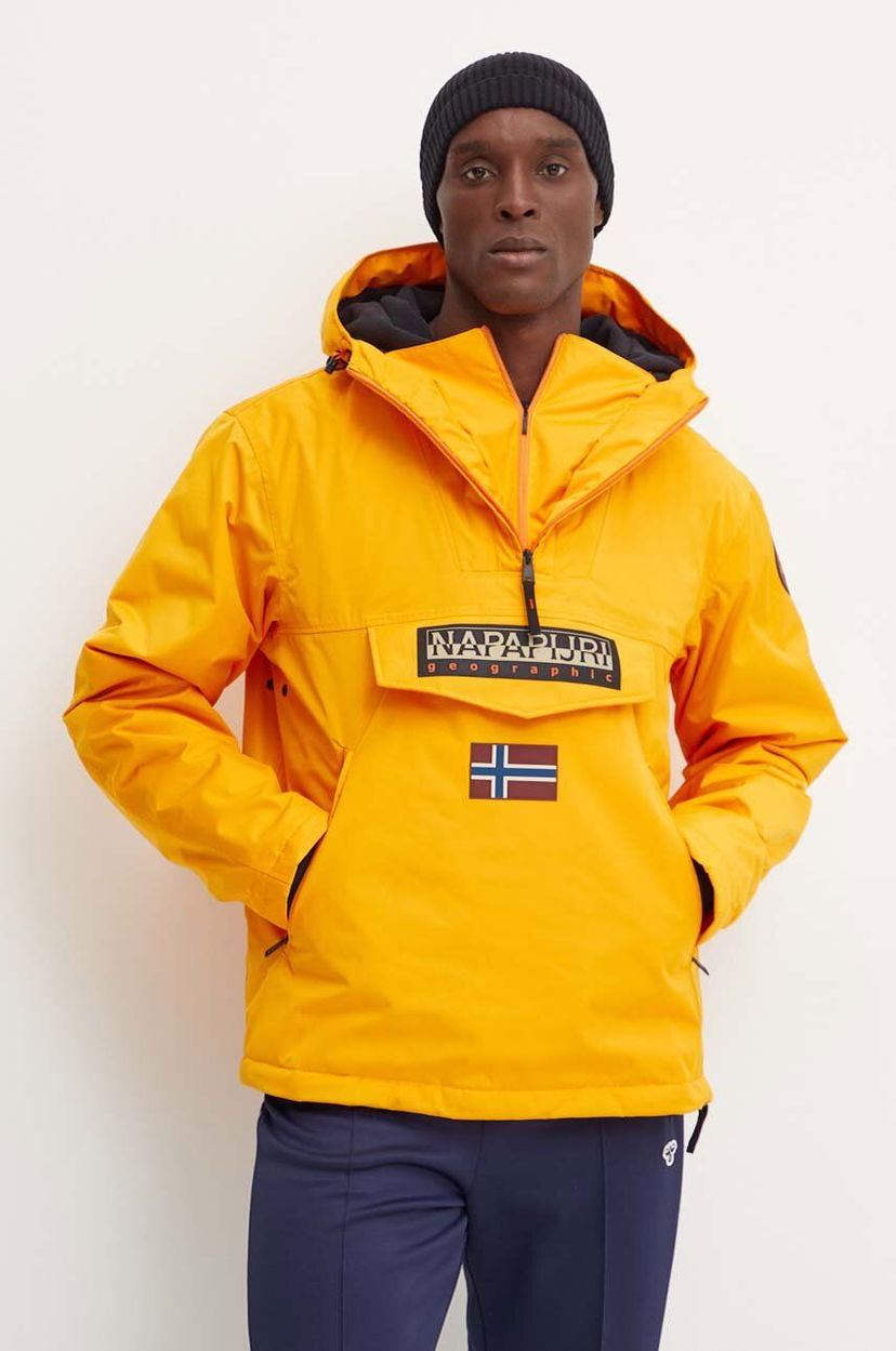 Parka Napapijri Yellow Rainforest Next Anorak Jacket Rumena | NP0A4IB9A671