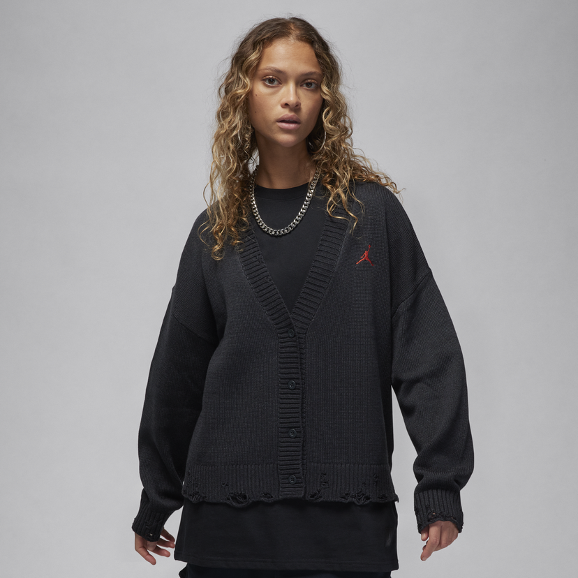 Pleteni pulover Jordan Jordan Crewneck Črna | FN5362-045