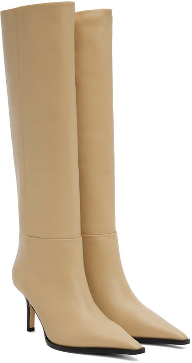 Plašči Aeyde Aeyde Tula Leather Tall Boots Bež | A11-KB-TULP75ST95-FW24-957-065, 3