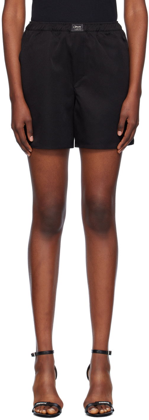 Kratke hlače Coperni Designer Satin Boxer Shorts Črna | COPP92F3004, 0