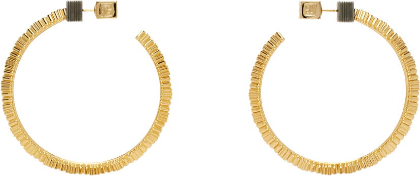 Uhani Balmain Balmain Perfume Hoop Earrings Rumena | EN0XK486MBEL