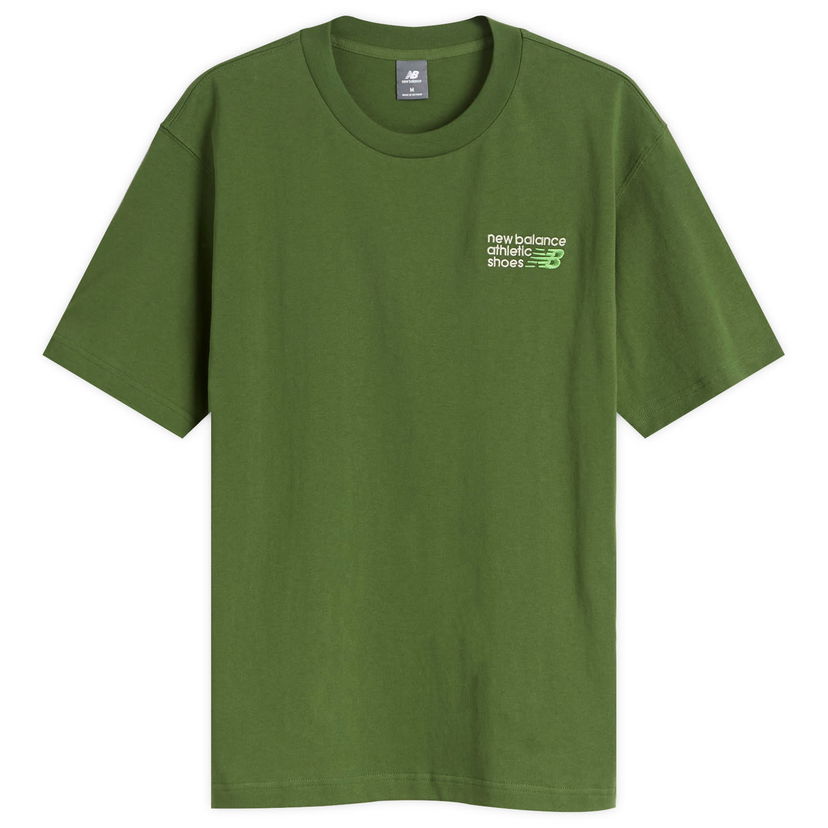 Majica New Balance Athletics Premium Logo T-Shirt Zelena | MT41908-DAE