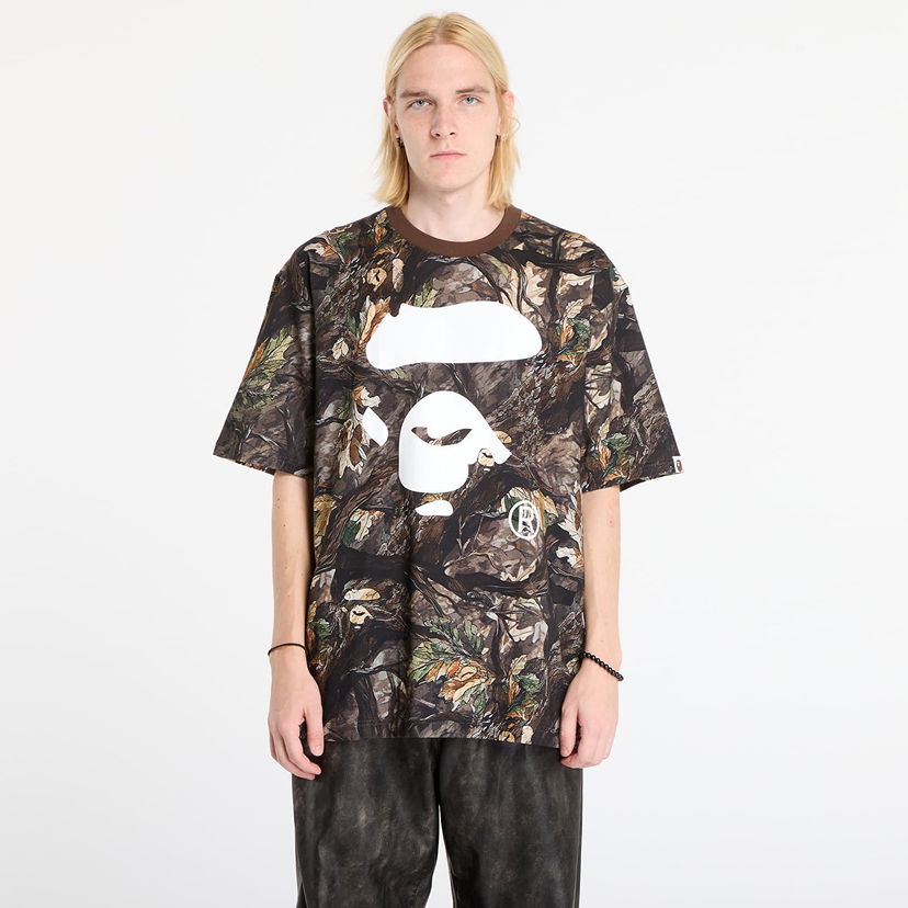 Majica BAPE Tree Edge Camo Ape Face Relaxed Fit T-Shirt Večbarvna | 001CSL801012MBRW