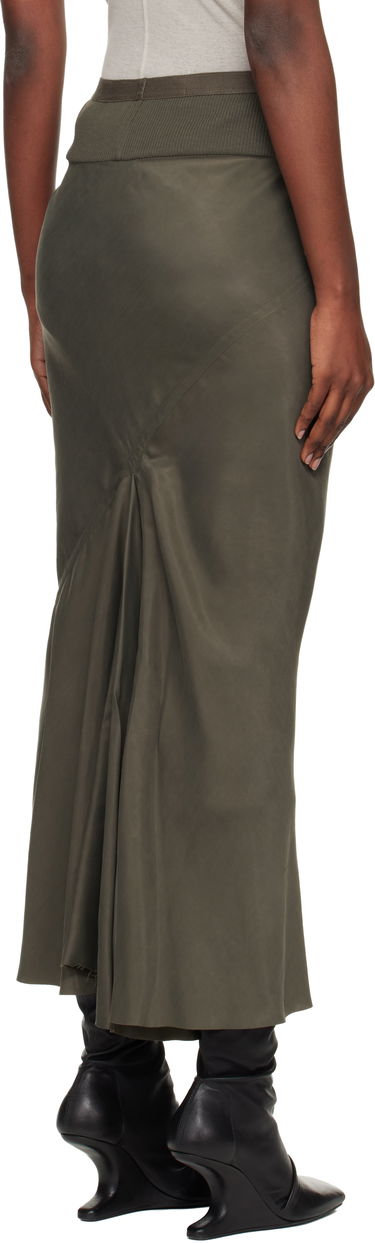 Krila Rick Owens Concordians Calf Bias Midi Skirt Zelena | RP02E4334 HSCH, 2