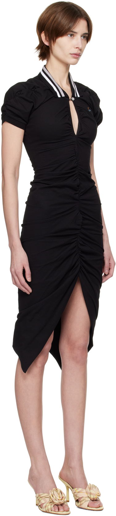 Obleke Vivienne Westwood Pulling Midi Dress Črna | 1102000Z-J0009-, 1