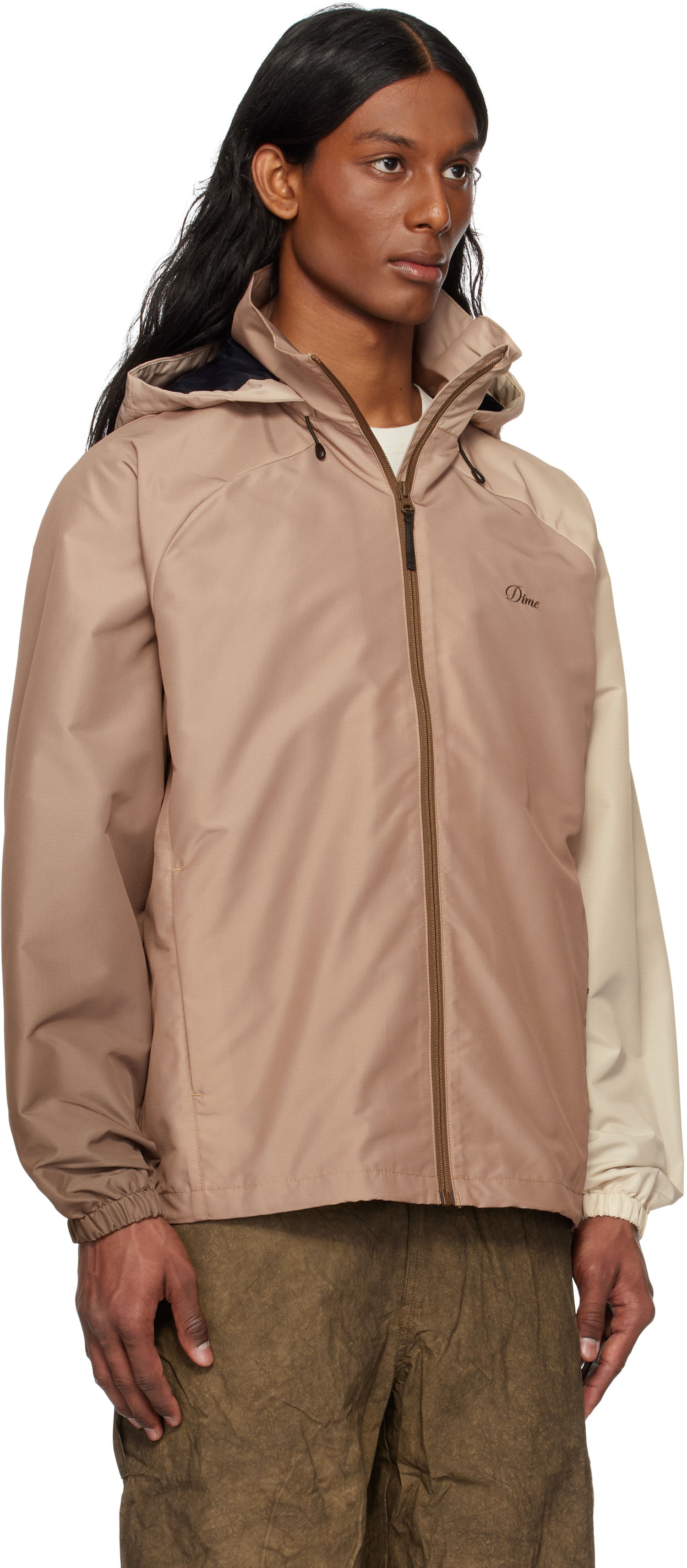 Vetrovka Dime Dime Gradient Windbreaker Jacket Bež | DIME2SP251BRW, 1