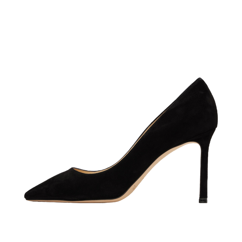 Superge in čevlji Jimmy Choo Jimmy Choo Romy 85 Suede Heels Črna | ROMY 85 SUEDE