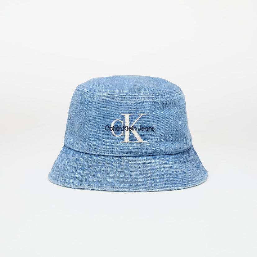 Klobuk CALVIN KLEIN Calvin Klein Jeans Mono Logo Denim Bucket Hat Modra | LV04G5021G VHJ