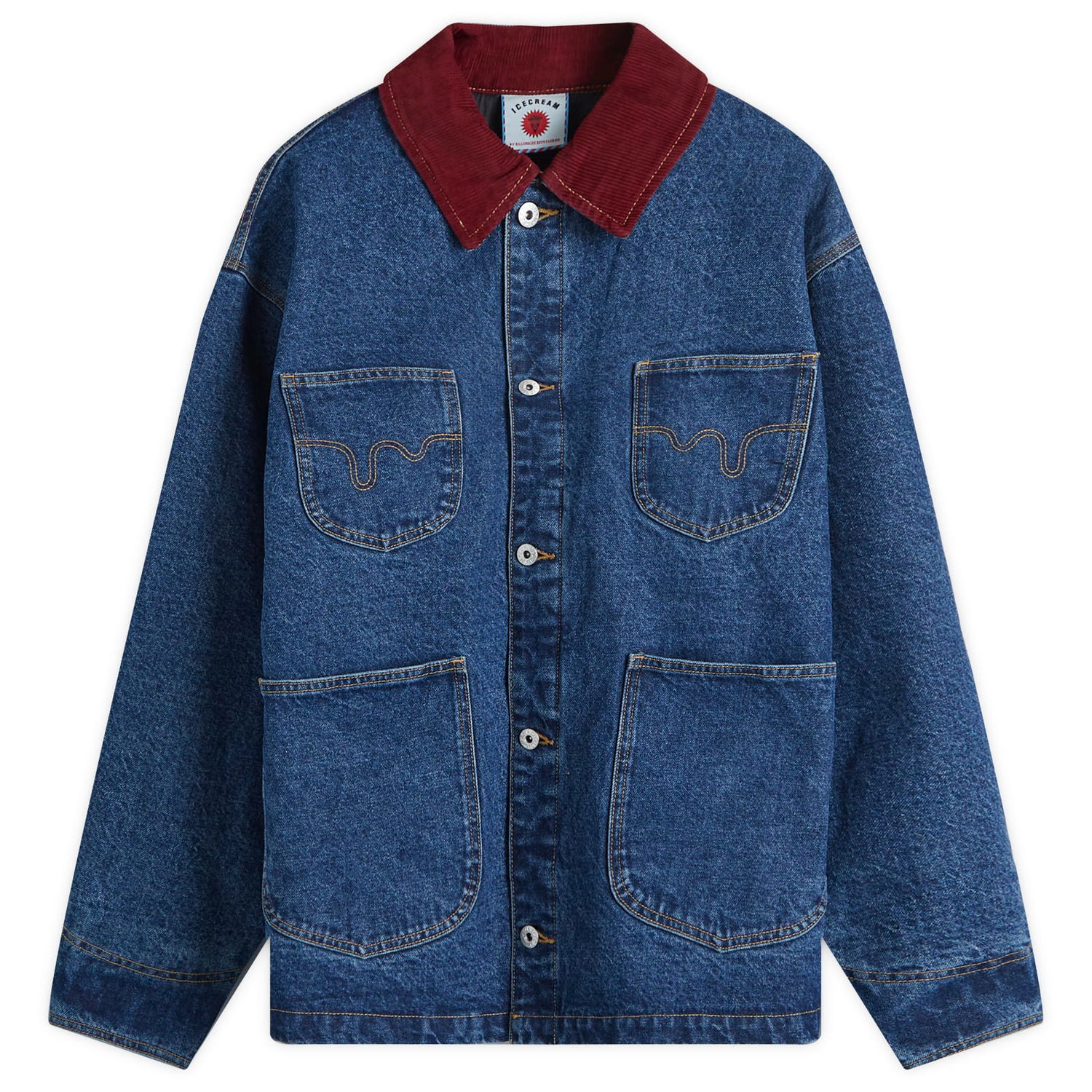 Jakna BBC IceCream ICECREAM Running Dog Chore Jacket, Size Large Modra | ICD007-IN, 0