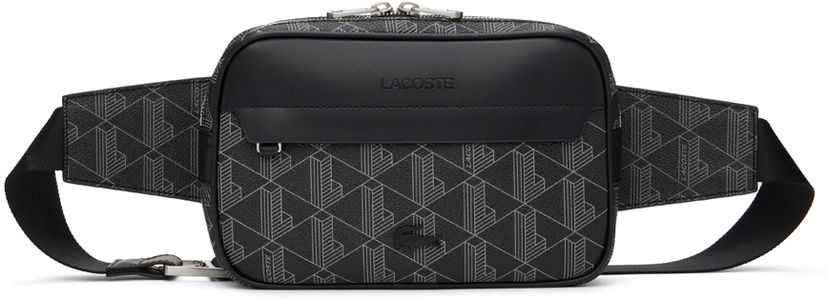 Torbice za okoli pasu Lacoste 'The Blend Monogram' Bag Črna | NH4004LX