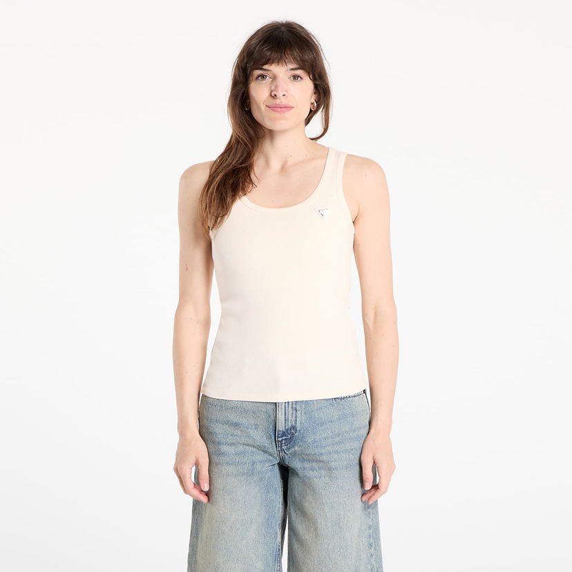 Majica brez rokavov GUESS Guess Colette Rib Tank Top Bež | V4YP06K8RT2-G6K5
