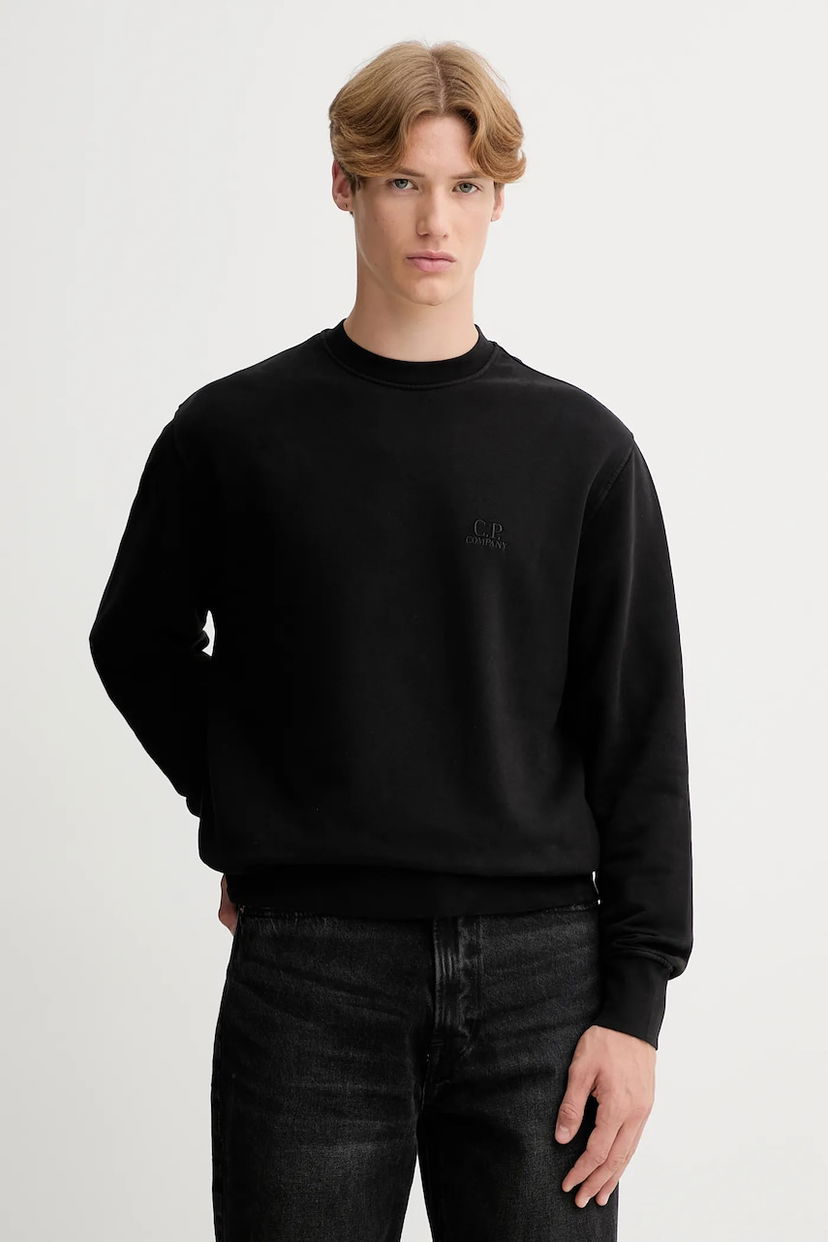 Pulover C.P. Company C.P. Company Crewneck Sweatshirt Črna | RFCMSS718B006372G