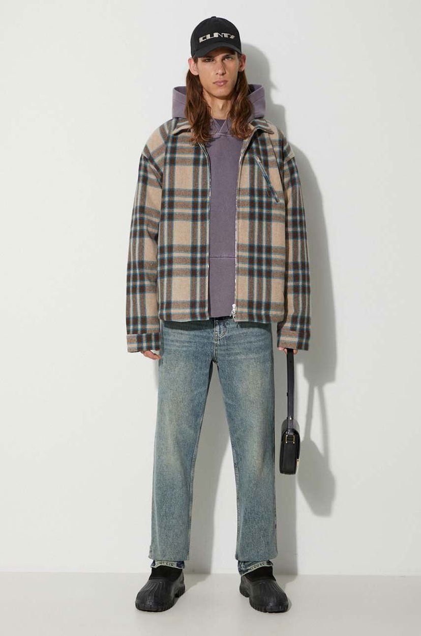 Bomber jakna Represent Clo Heavy Zip Shirt Jacket Rjava | MO2001.73