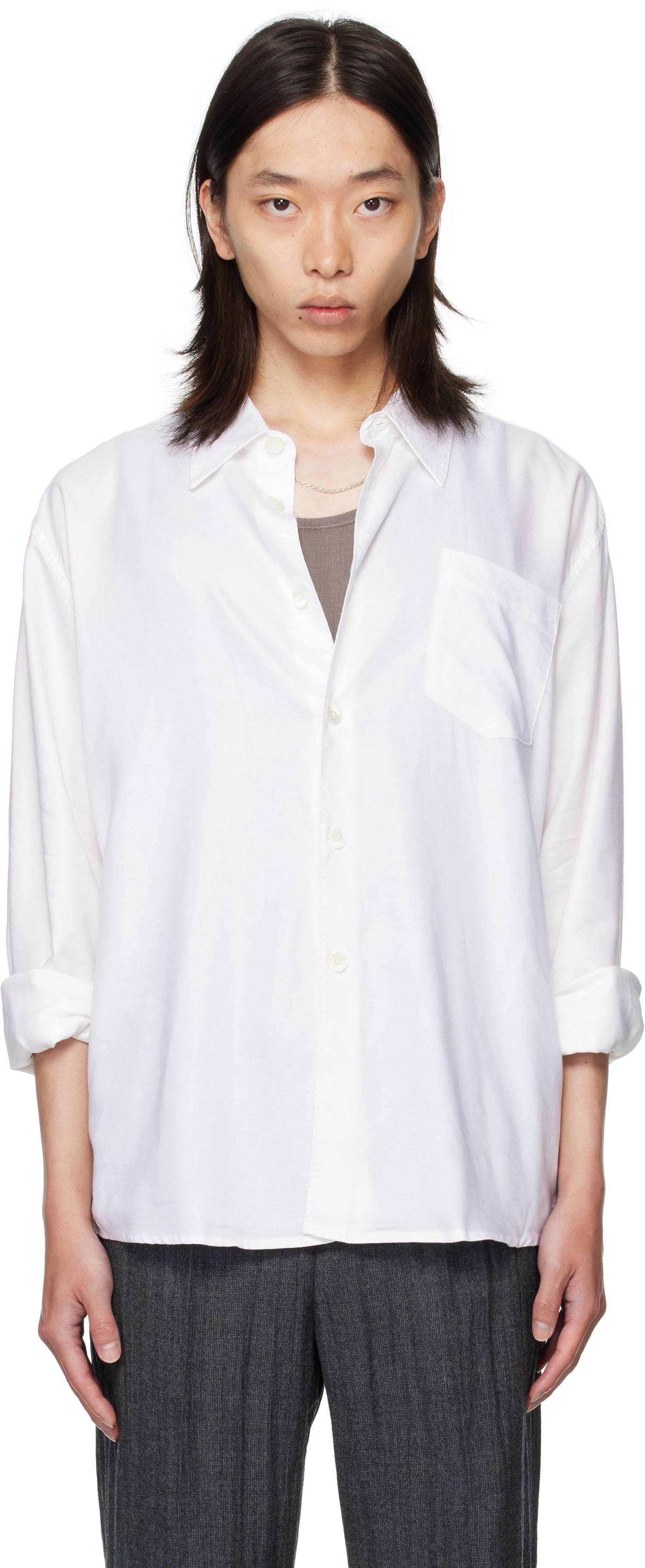 Srajce OUR LEGACY Our Legacy Beyond Button-Up Shirt Bela | M4252BSW, 0