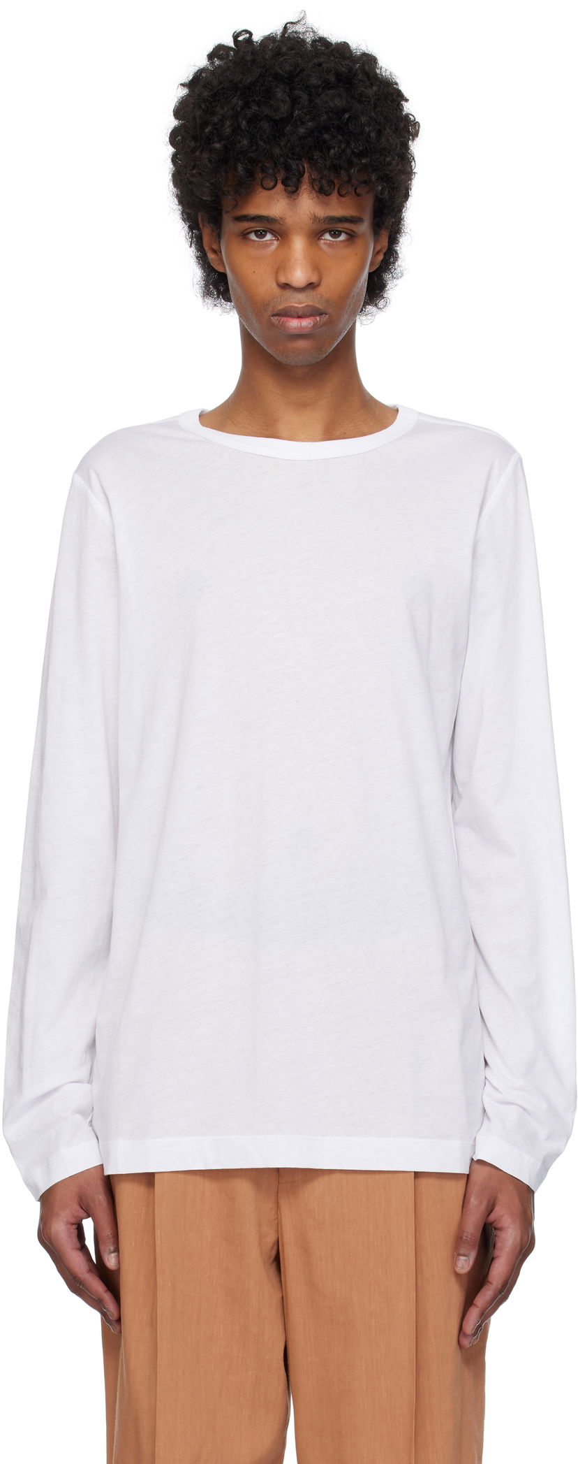 Majica Dries Van Noten Dries Van Noten Long Sleeve T-Shirt Bela | 251-021144-1608