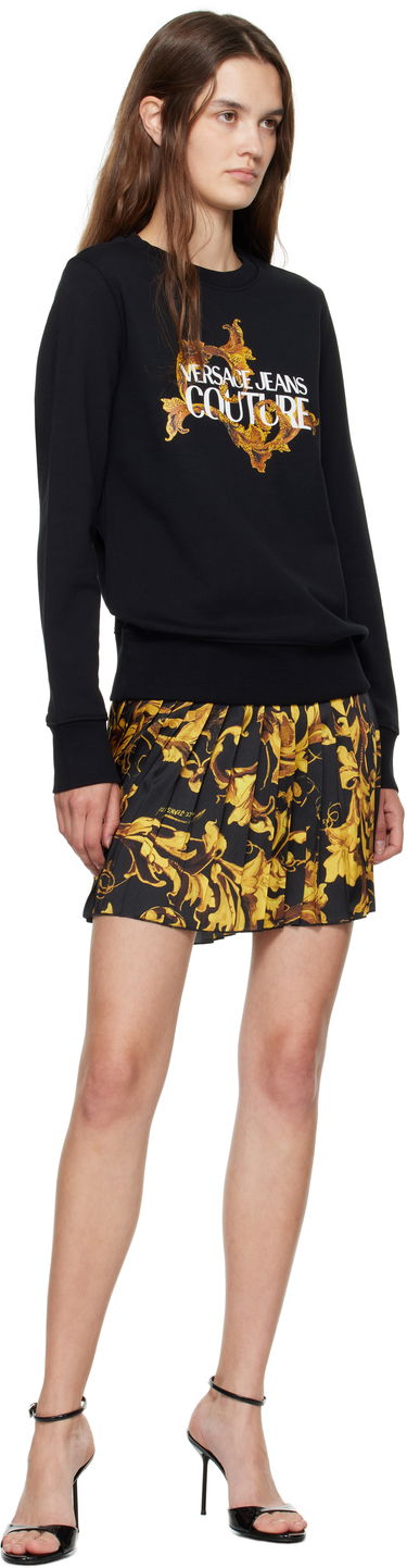 Pulover Versace Couture Screen-Printed Sweatshirt Črna | E79HAIE06_ECF00E, 3