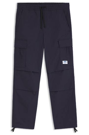 Cargo hlače BOSS Relaxed Fit Ripstop Cargo Trousers Mornarica | 50545643