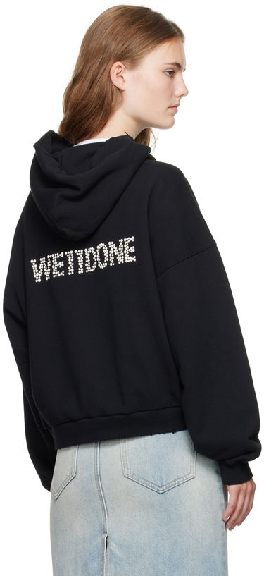 Pulover We11done Layered Hoodie Črna | WD-TH2-24-835-U-BK, 2
