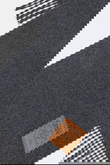 Šala GANNI Smooth Double Face Wool Solid Scarf Siva | A6932, 2