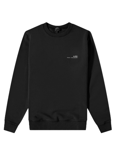 Pleteni pulover A.P.C. Item Logo Crewneck Črna | COFBQ-H27608-LZZ
