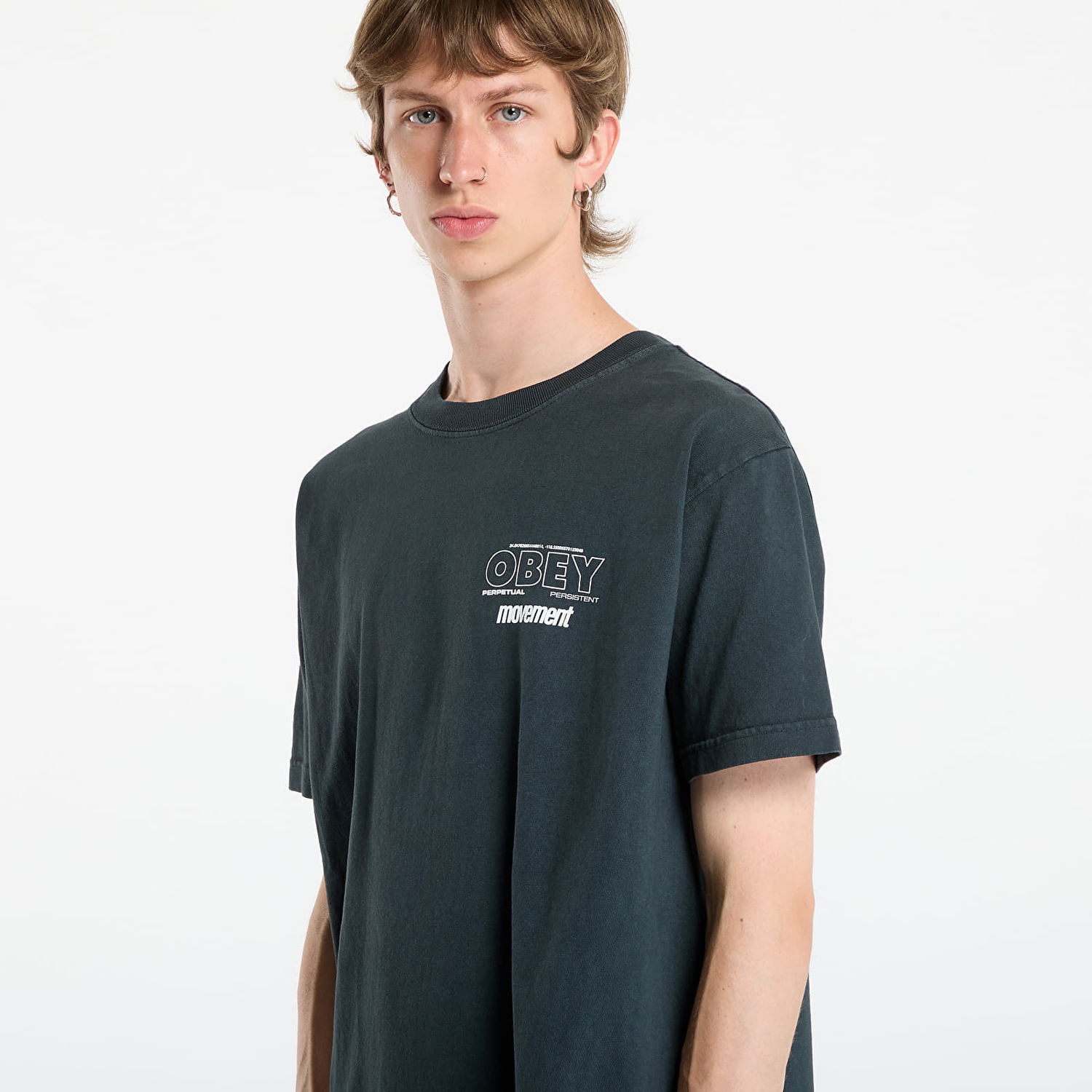 Majica OBEY OBEY Persistent Movement T-Shirt Črna | 167924207-PTB, 1