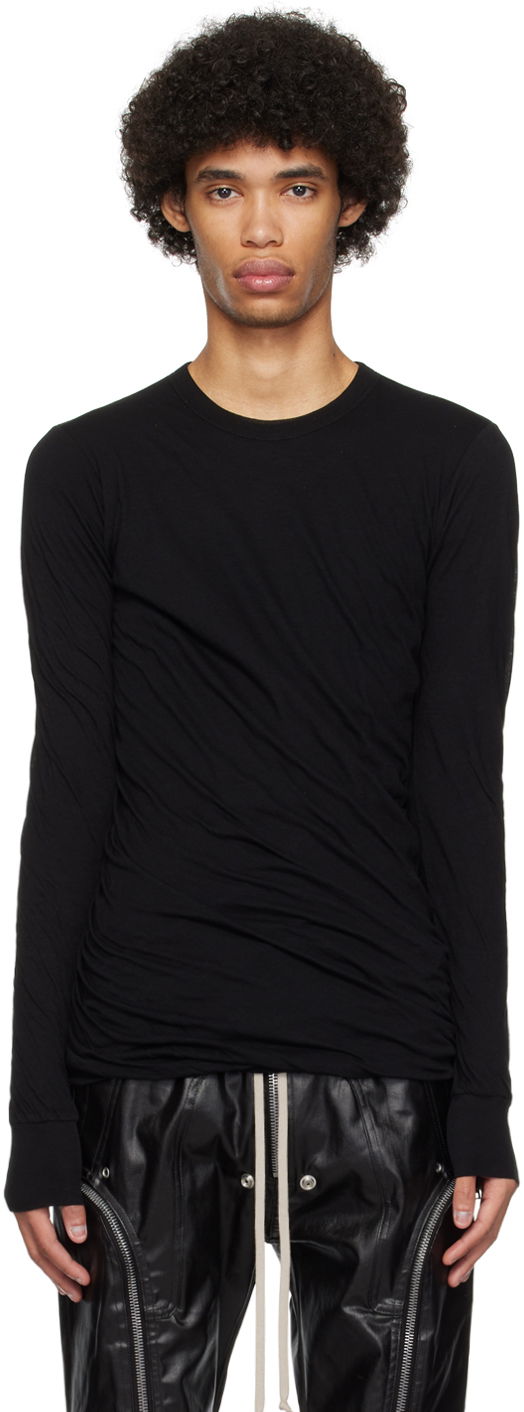 Majica Rick Owens Double T-Shirt Črna | RU01D3257 UC