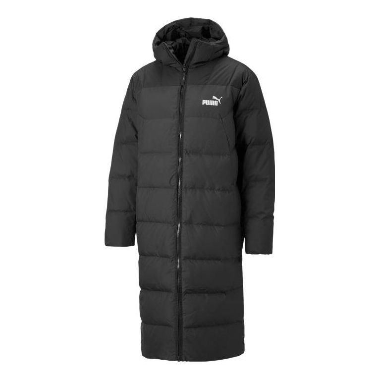 Puhovka Puma Long Down Coat With Hood Črna | 672435-01