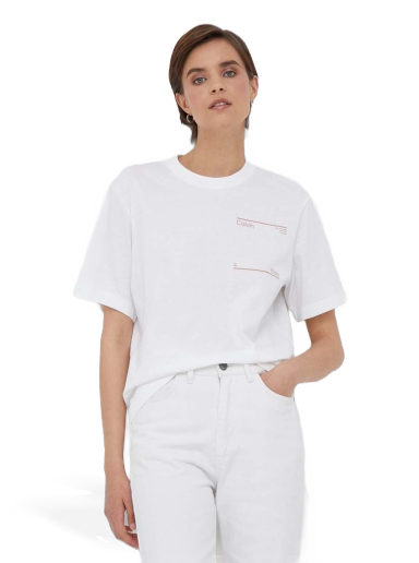 Majica CALVIN KLEIN Boyfriend Tee Bela | K20K205723