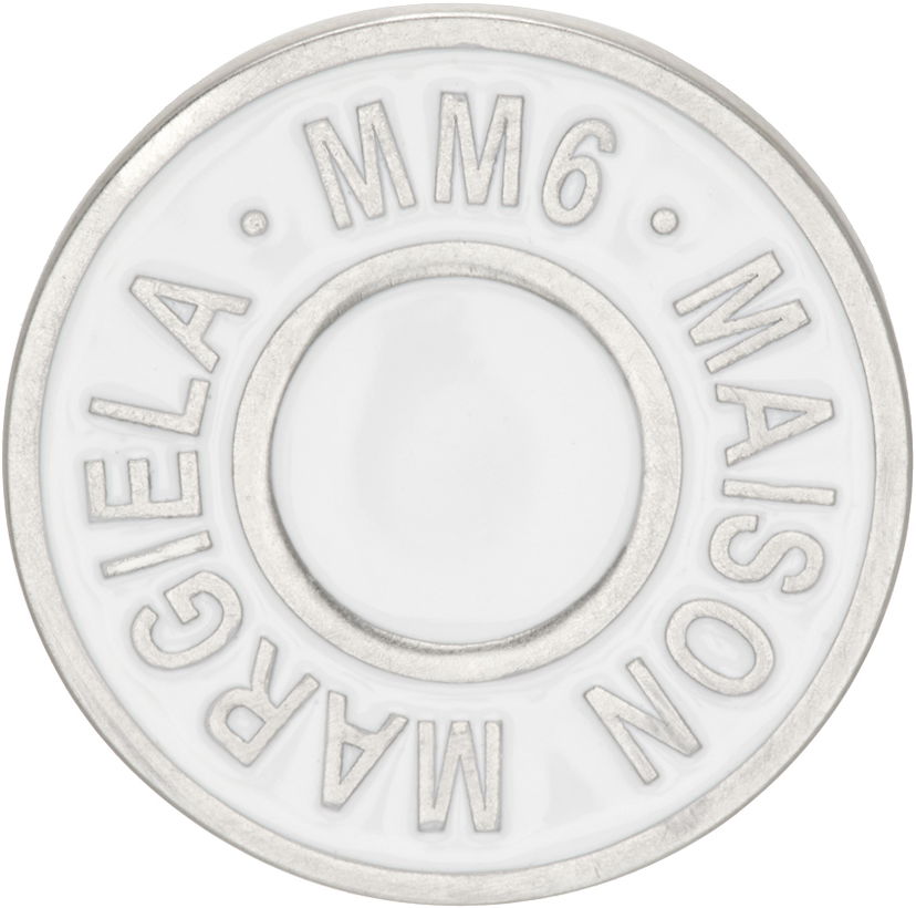 Zatiči Maison Margiela Round Logo Pin Kovinski | SM7VK0019 P7070