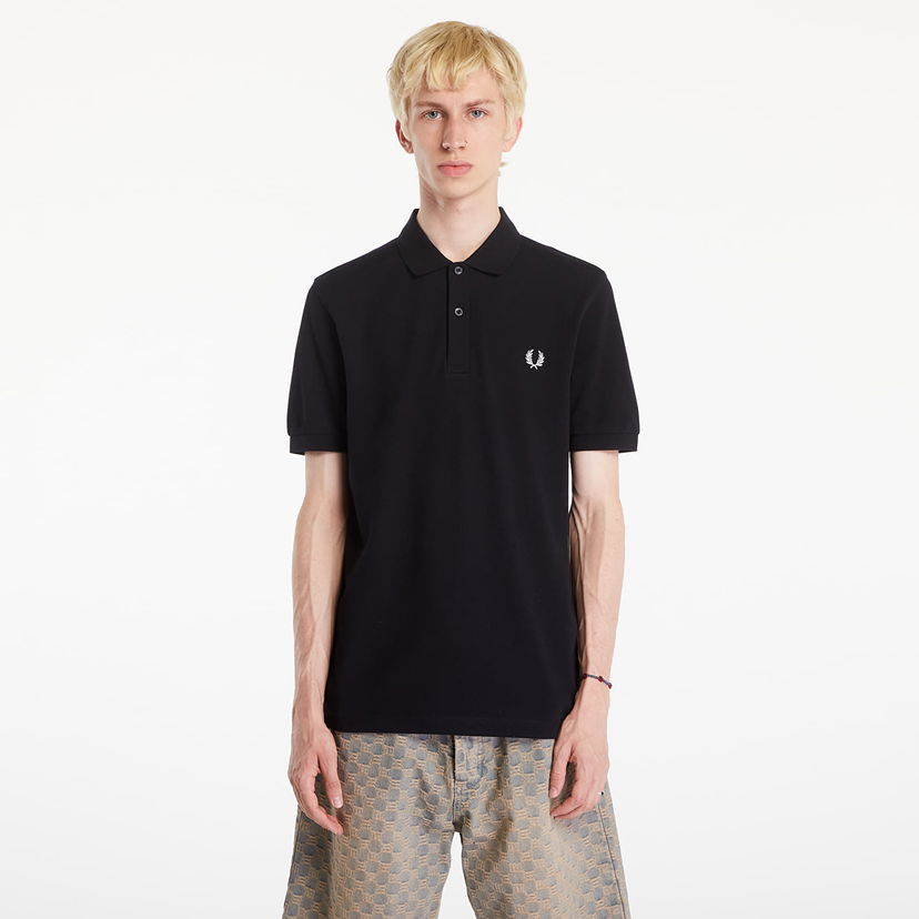 Polo majica Fred Perry Plain Polo T-Shirt Black Črna | M6000 350