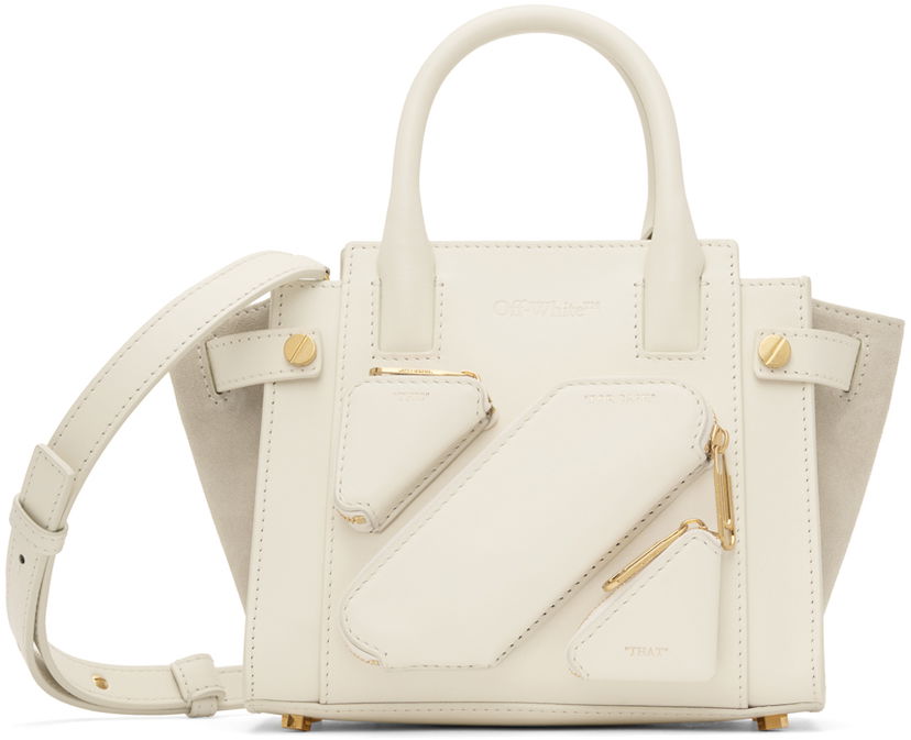 Torbica Off-White Off-White Small City Bag Bela | OWNA207S23LEA0010400