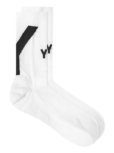 Nogavice Y-3 Sock Hi Bela | HZ4268