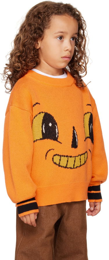 Pleteni pulover Perks And Mini Perks and Mini Kids Jack-O-Lantern Sweater Oranžna | 55004, 1