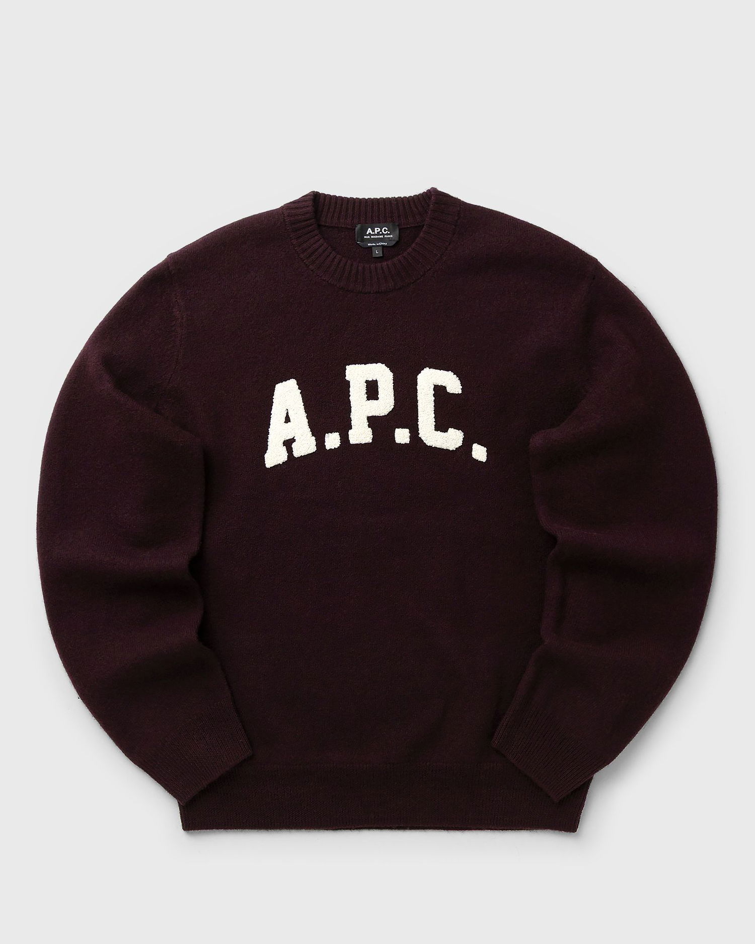 Pleteni pulover A.P.C. A.P.C. Jay Pullover Sweater Bordo | WVBDK-H23458-GAC, 1