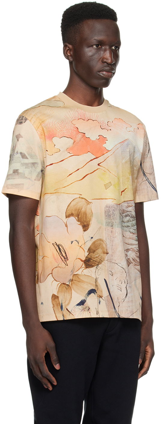 Majica Paul Smith Paul Smith Printed T-Shirt Bež | M1R-919T-MP4275-60, 1