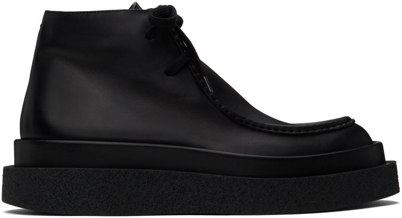 Superge in čevlji Jil Sander Jil Sander Low Lace-Up Boots Črna | J33ZJ0011_P4942