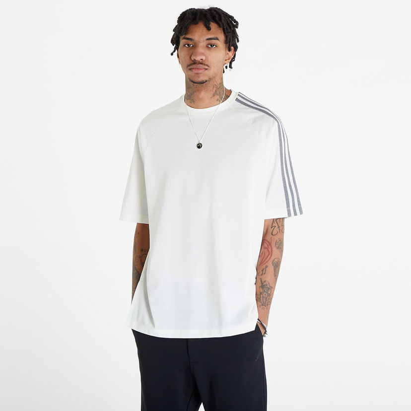 Majica Y-3 3-Stripes Short Sleeve T-Shirt UNISEX Off White Bela | IV5625