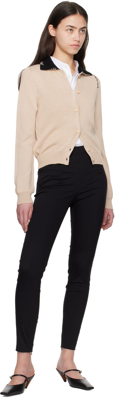 Pajkice Marni Marni Stretch Poplin Symbol Trouser Leggings Črna | PAMA0571S0 UTC477, 3