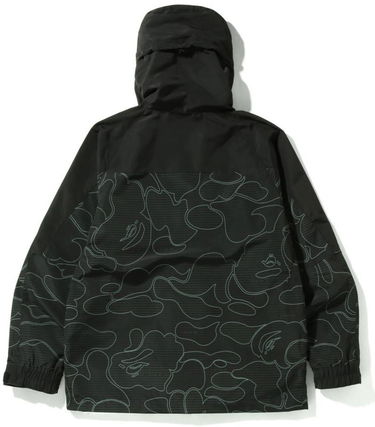 Jakna BAPE Bape Text Code Camo Hoodie Jacket Črna | 0ZXLJM140015I, 1