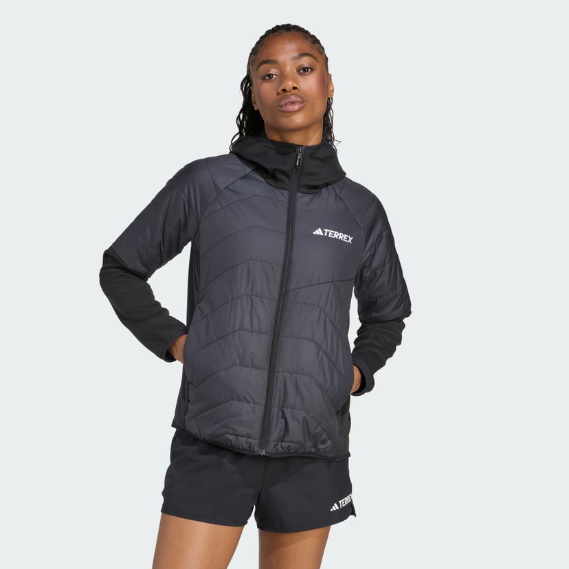 Puhovka adidas Performance Terrex Multi Climawarm Hybrid Insulated Hooded Jacket Črna | JC5180