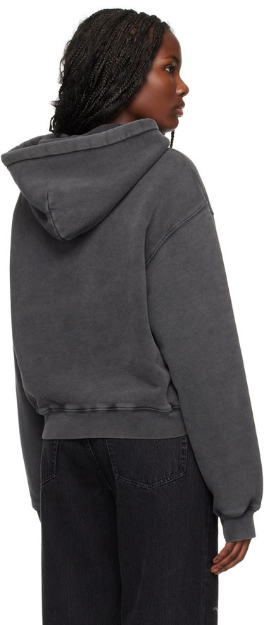 Pulover Alexander Wang Blade Logo-Embossed Hoodie Črna | 4CC4242107, 2