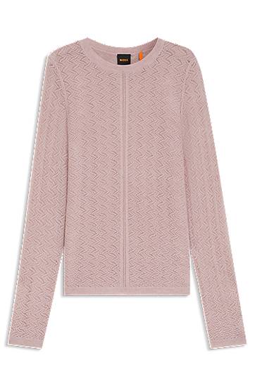 Pleteni pulover BOSS Knitted Sweater Roza | 50543960