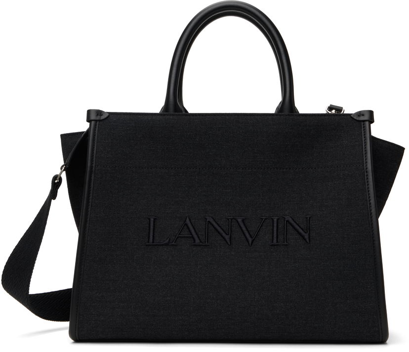 Tote bag LANVIN Strap Tote Bag Črna | LW-BGTC01-FLAN-H24