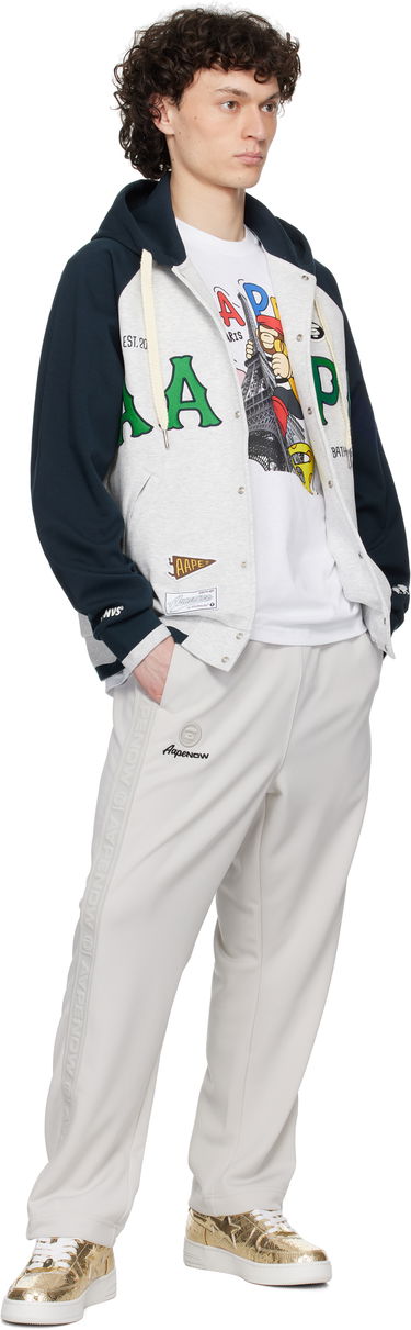 Bomber jakna AAPE by A Bathing Ape AAPE by A Bathing Ape Main Zip Up Hoodie Jacket Siva | AAPSWMC323XANWH2, 3