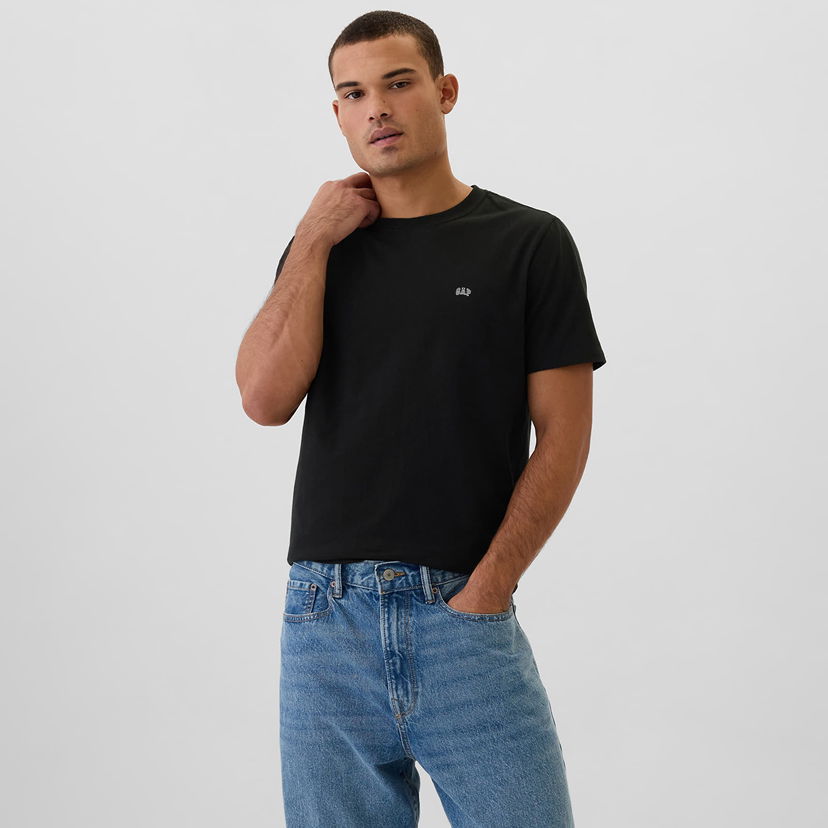 Majica GAP T-shirt Micro Logo Crew True Black S Črna | 502022-02