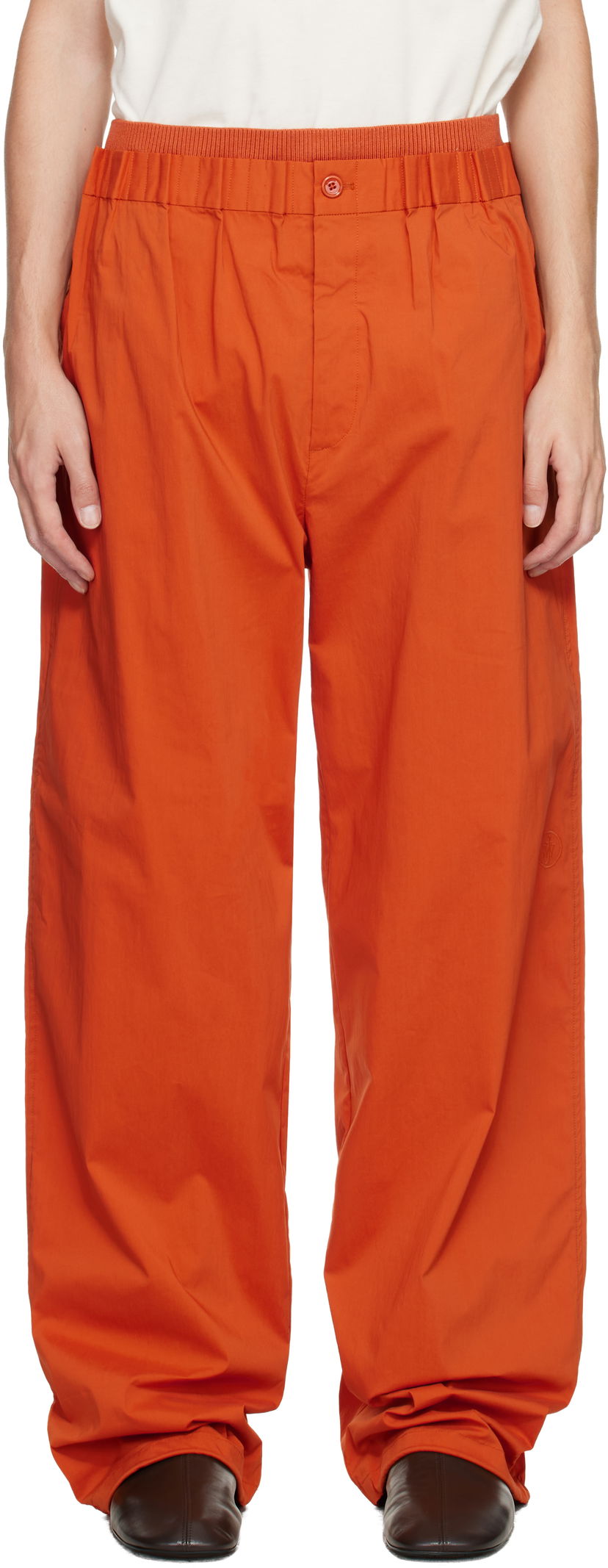 Trenirka JW Anderson JW Anderson Gathered Waist Sweatpants Oranžna | TR0411-PG1838